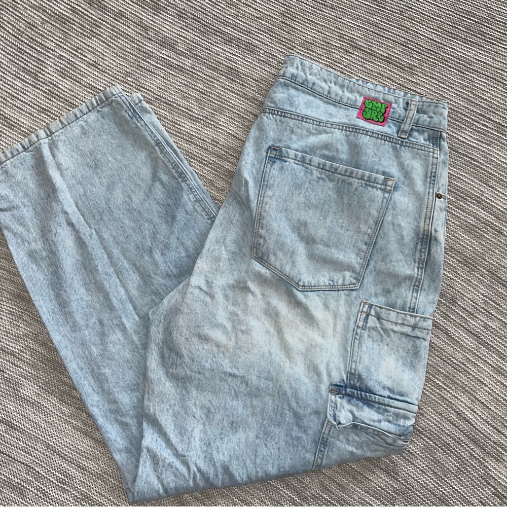 Light Blue Wide Leg Jeans